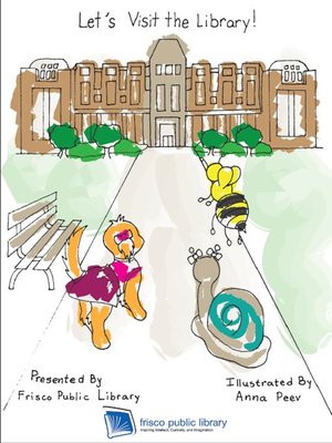 cover image of Let's Visit The Library Coloring Book